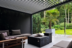 Palm pergola LED strip structuur 3